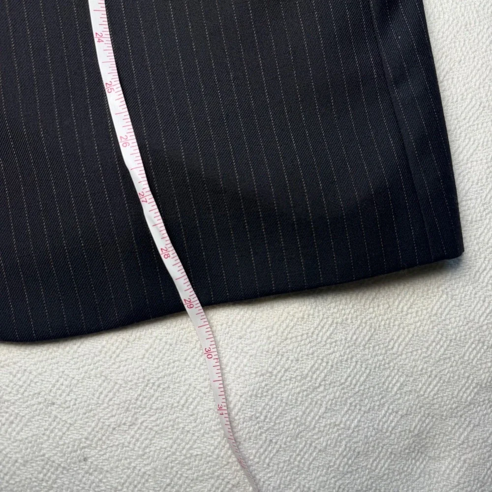 Hickey Freeman Collection Mens 38 Short Wool Cashmere Pinstripe Blazer USA Made